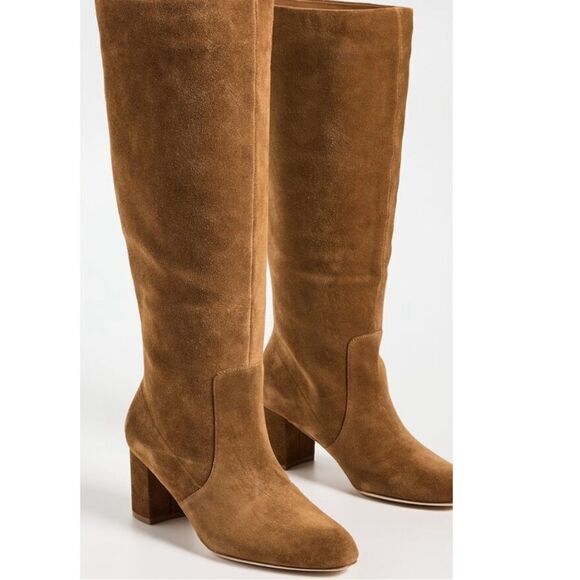 L'AGENCE Ines Suede Boots/Dust Bag size 10 MSRP $ 599.00 - Picture 2 of 11